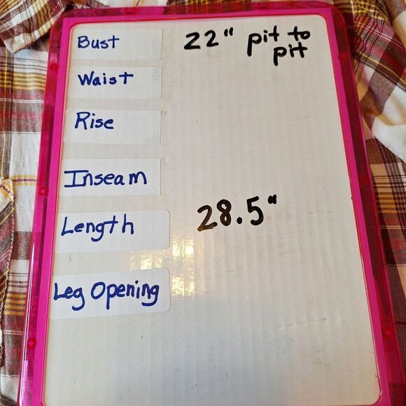 White Birch Women Button Up Raw Hem Shirt Size L Brown Plaid‎ Pockets Split Back - Picture 14 of 14